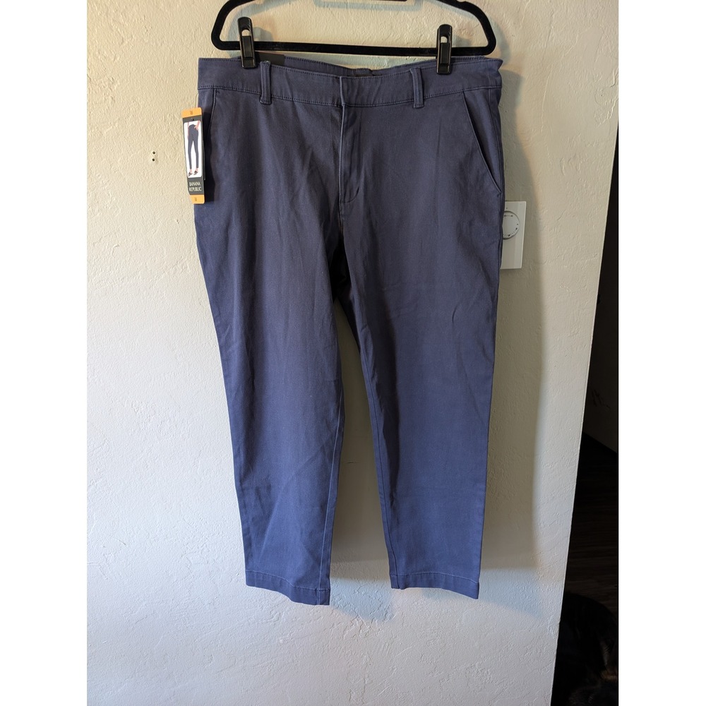 Banana Republic Womens Chino Cropped Pants Blue size 16